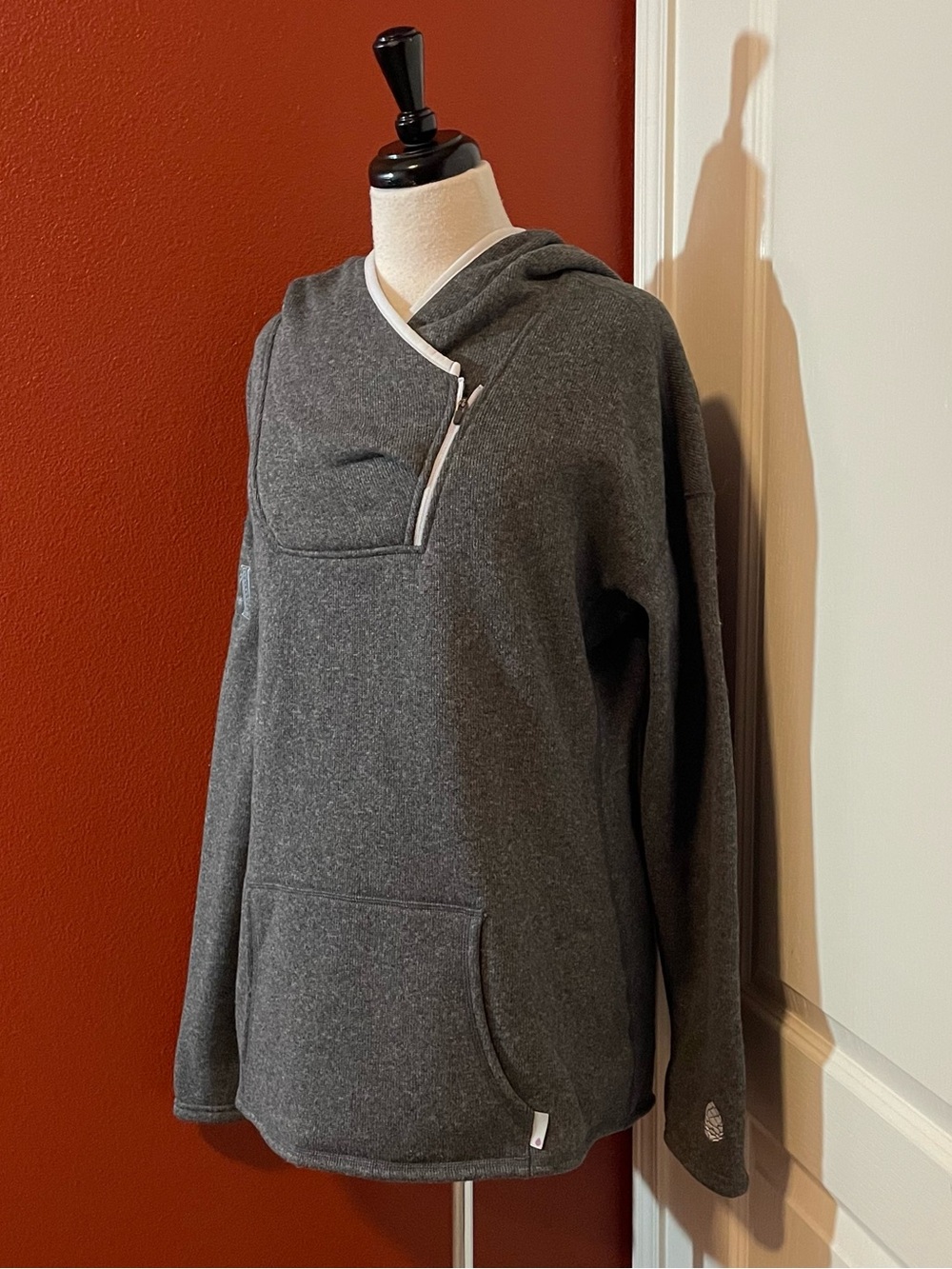 Stio Women’s Sweetwater Heather Gray Fleece Pullover Mountaineer Soft Hoodie